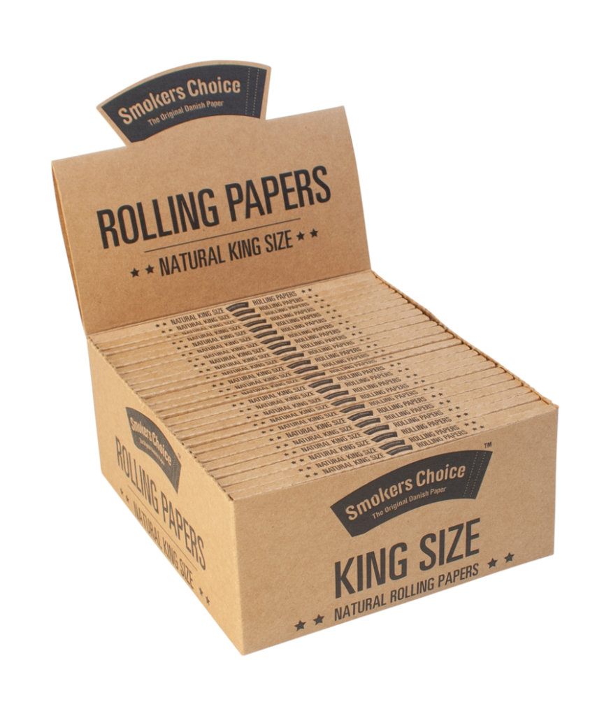King Size naturlige rulle papir