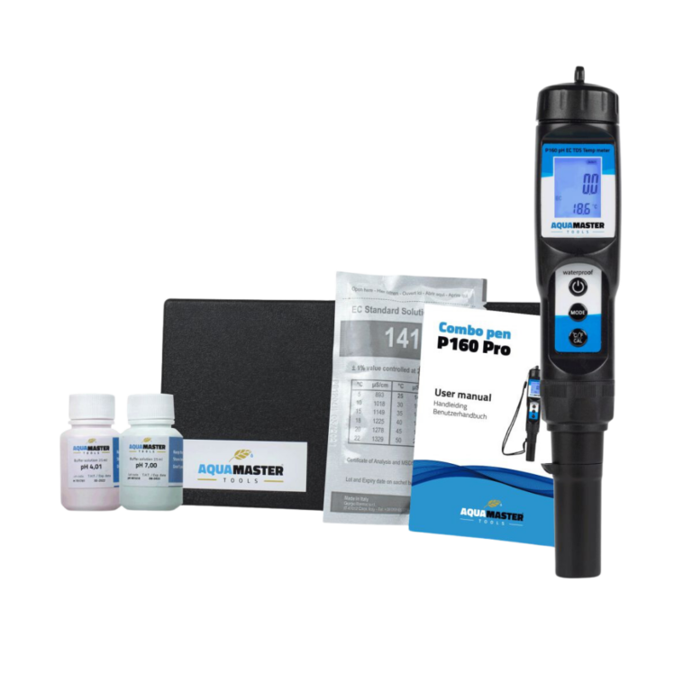 Aqua Master – pH, EC, TDS, PPM og Termo Combo Pen P160 Pro
