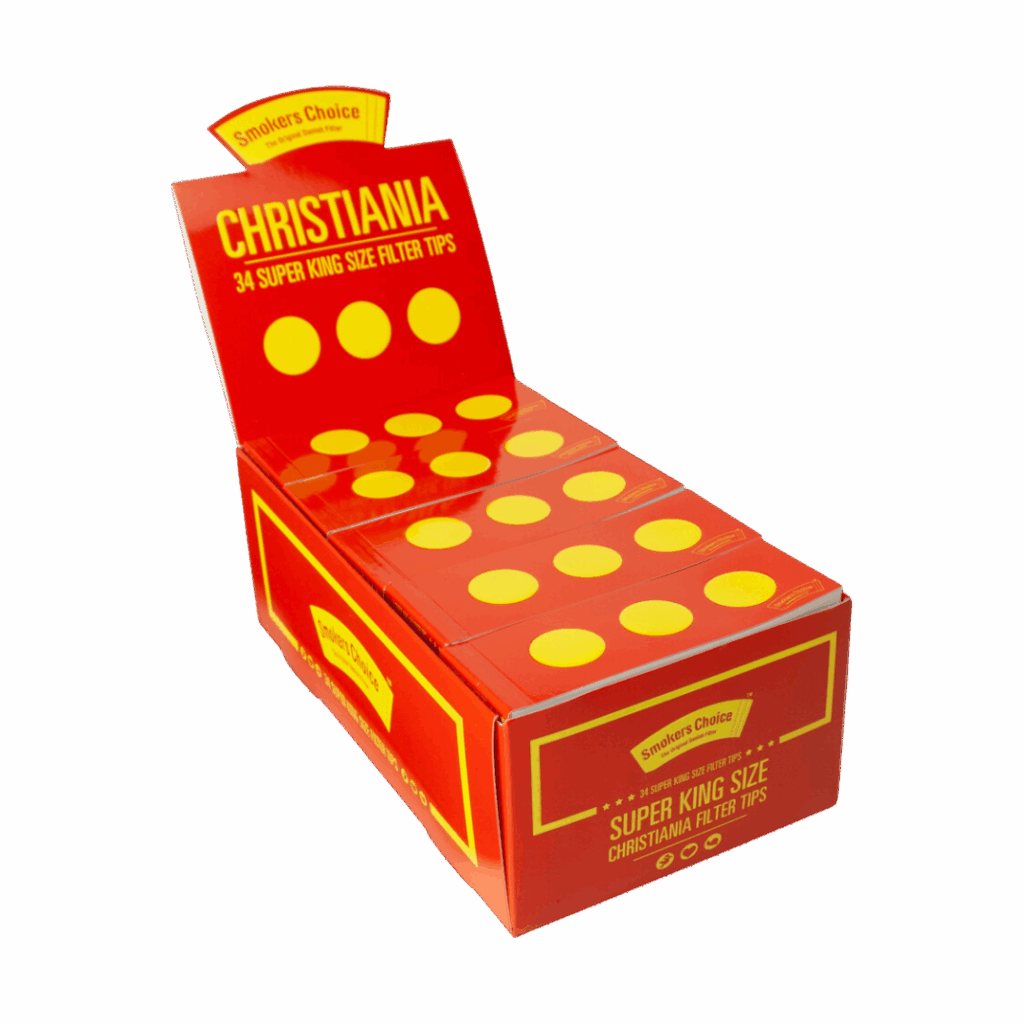 Smokers Choice - 34 Super King Size Christiania Filter tips