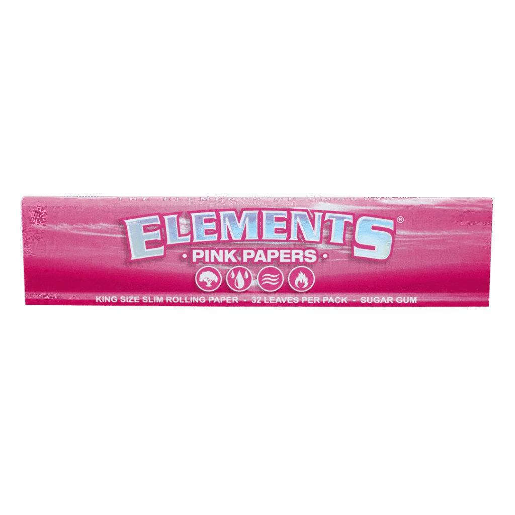 Elements - King size slim Pink Ris papir