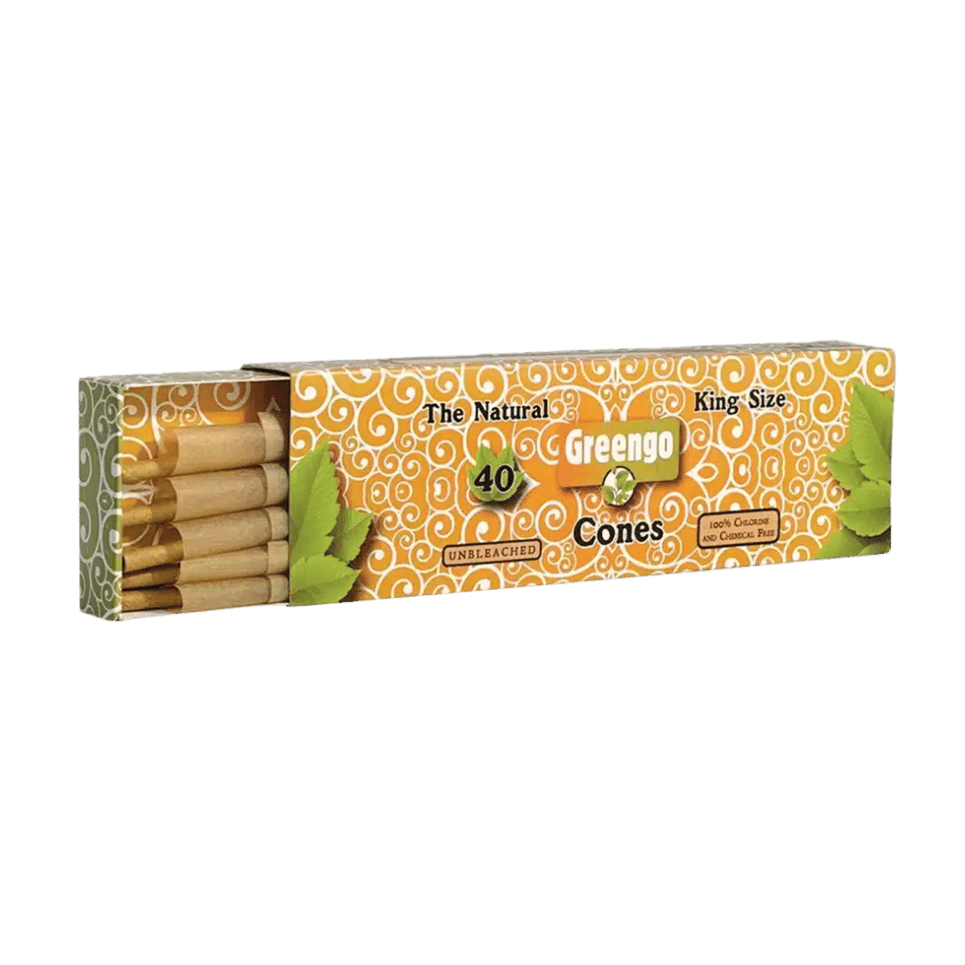 Greengo cones - king size unbleached 40