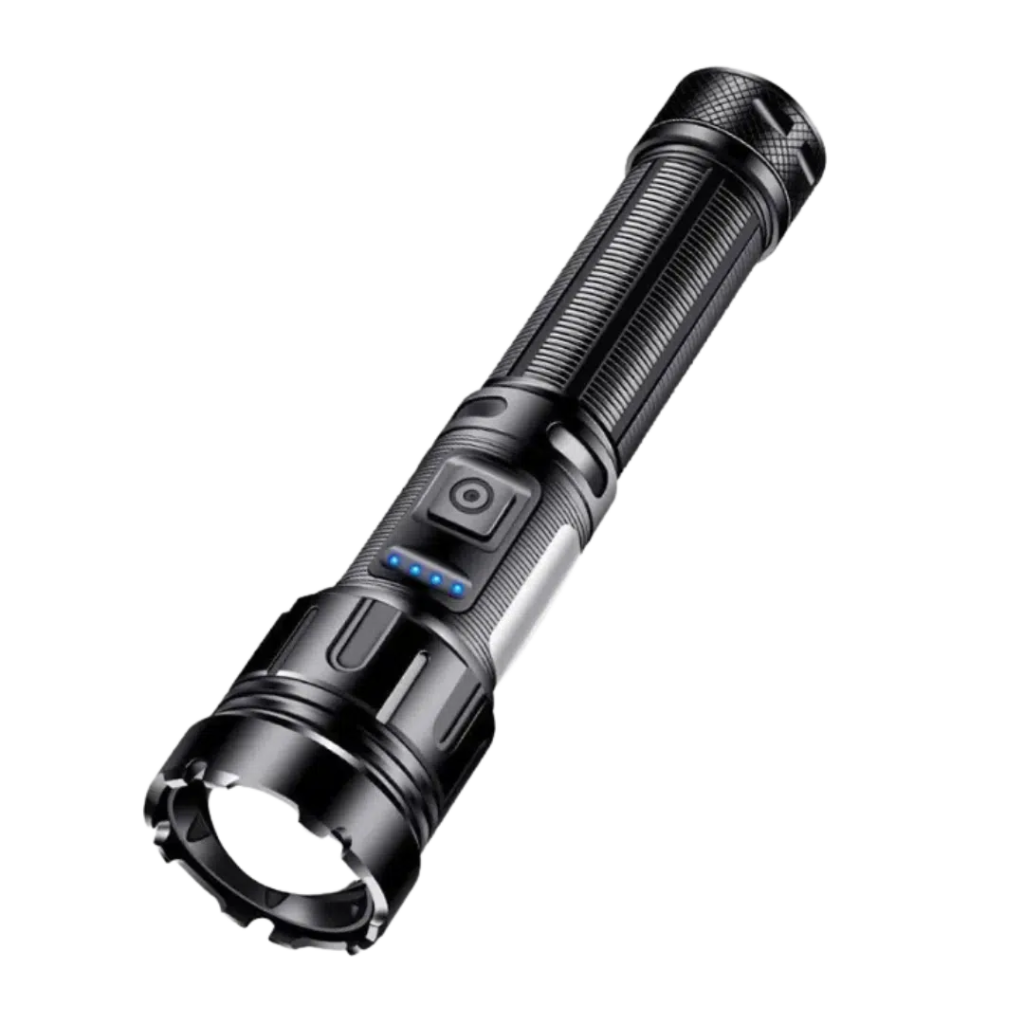 kraftig lommelygte 5.000 Lumen + Genopladeligt Batteri