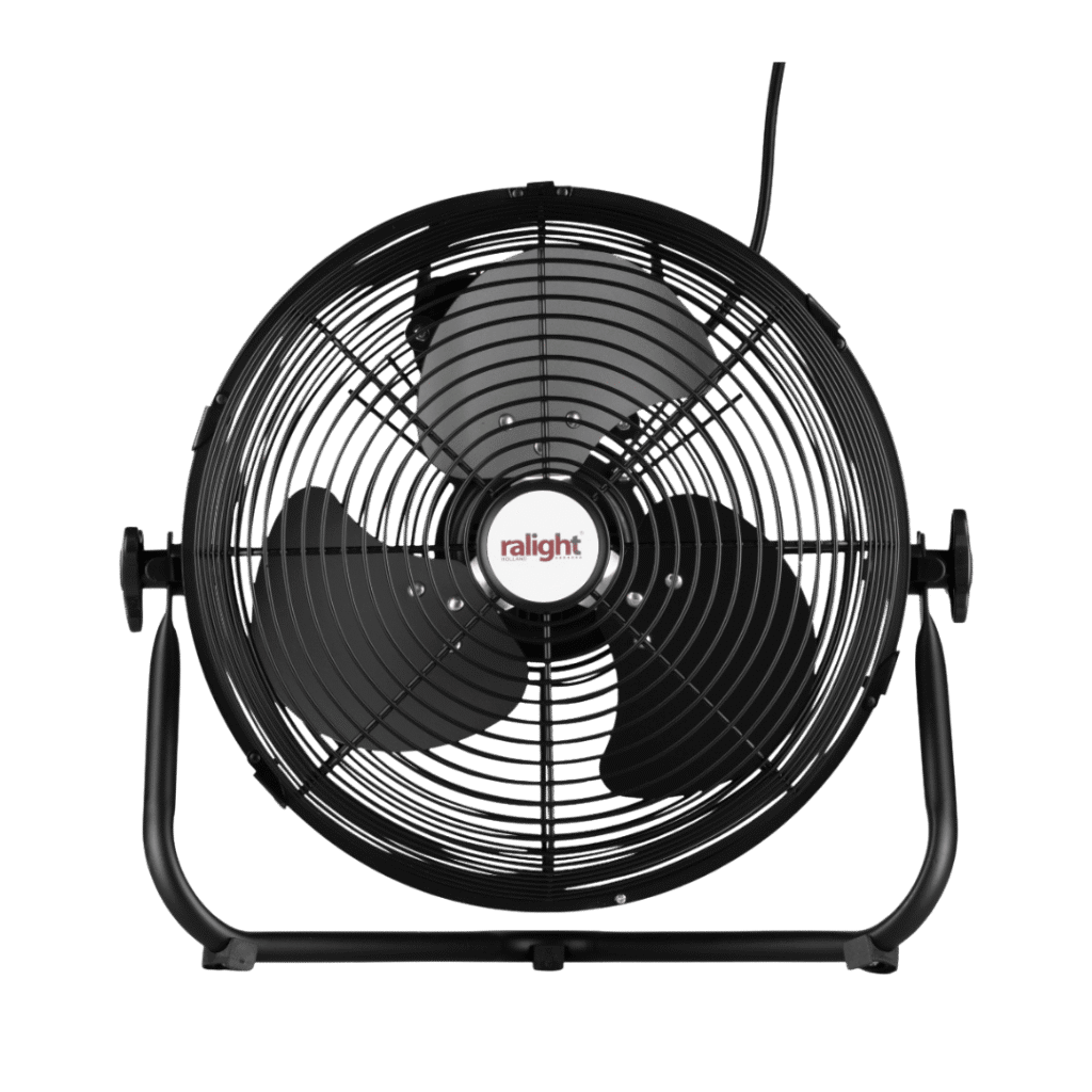 Ralight gulvventilator 30 cm 50W, sort