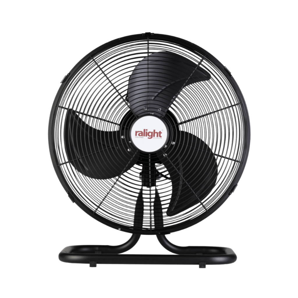 Ralight gulvventilator 50 cm 110W, oscillerende, sort