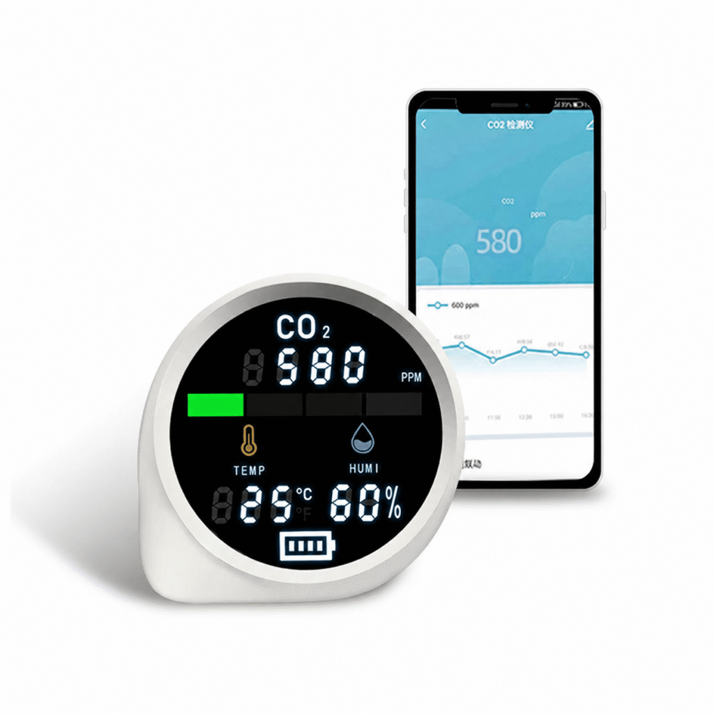 ClimateSense CO₂ Smart WiFi – 3-i-1 klimamåler med app